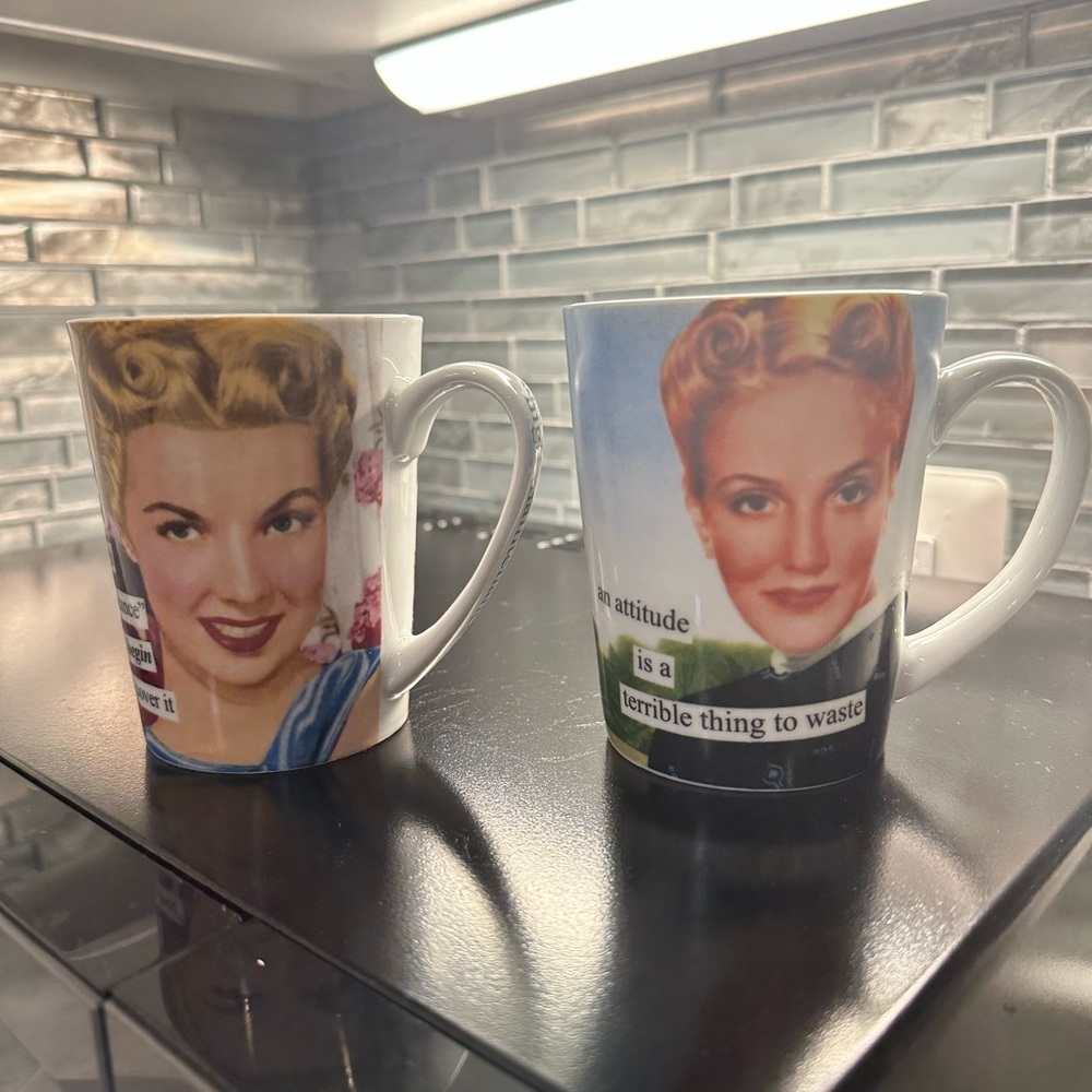 Set of Two Anne Taintor Coffee Mugs - Picture 2 of 13